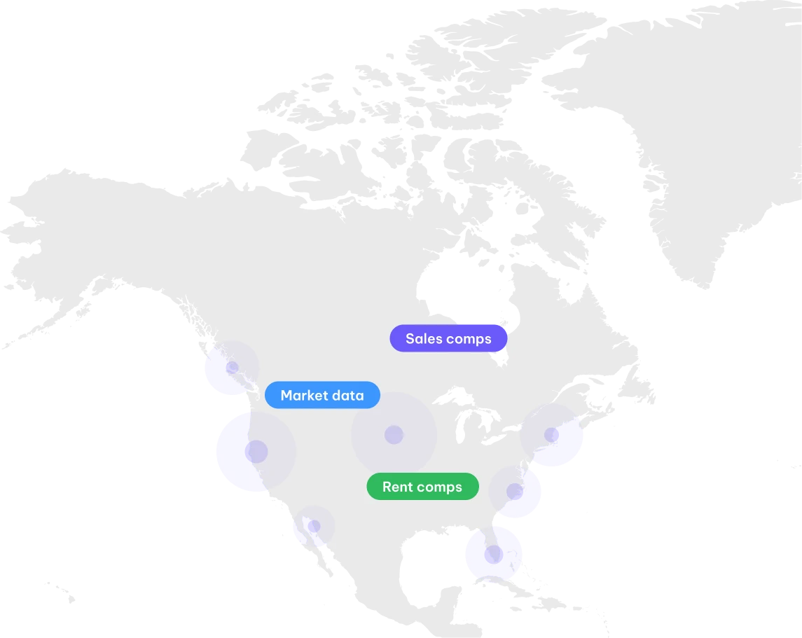 Live market data and comparables